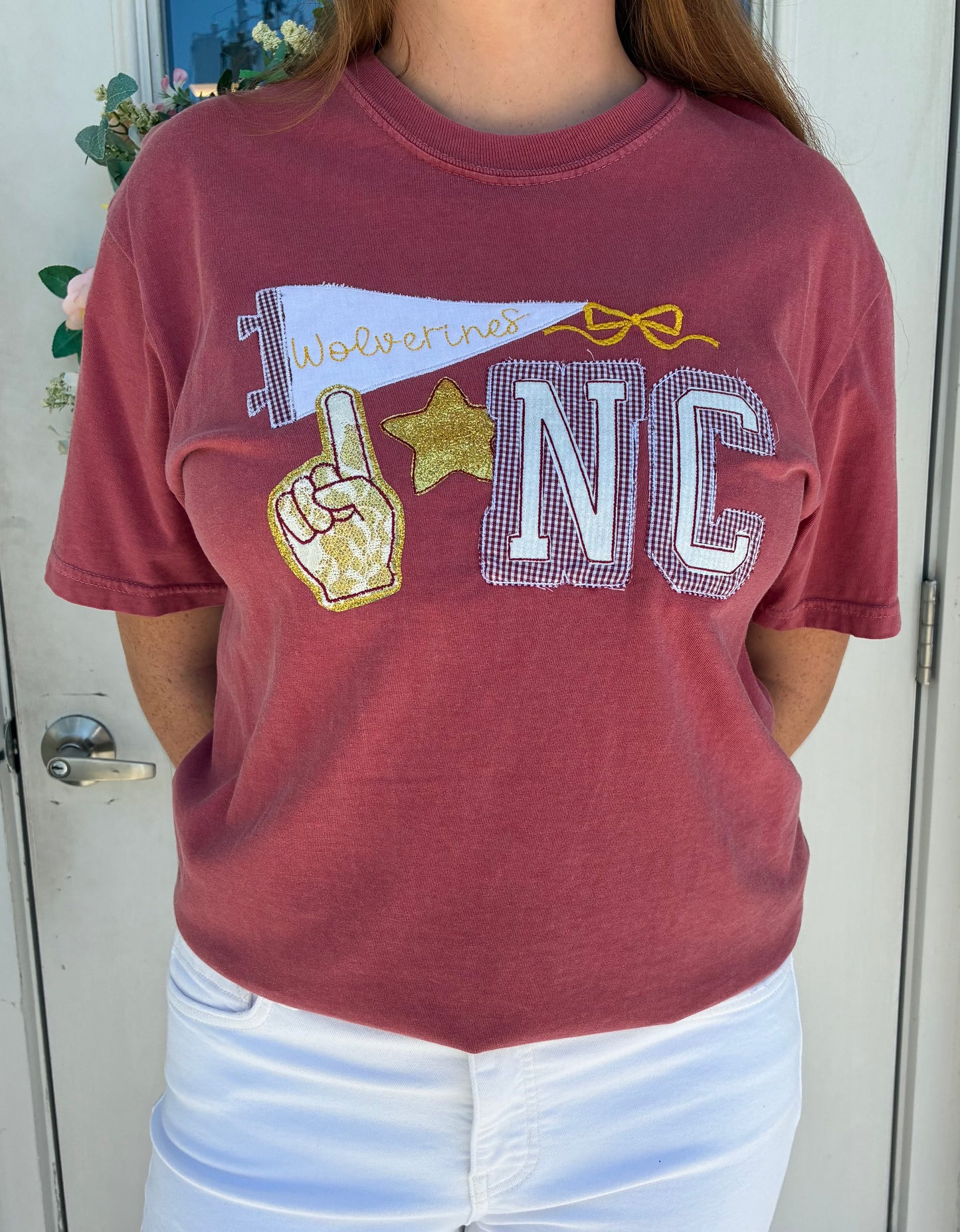 NCS Wolverines Spirit Flag Tshirt