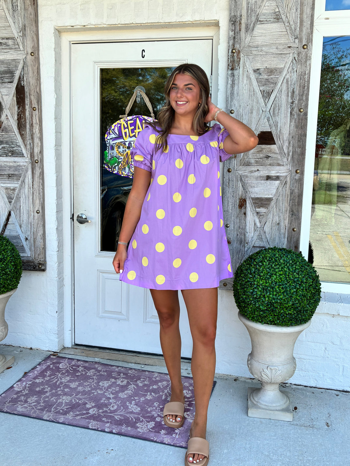The Geaux Girl Polka Dot Dress