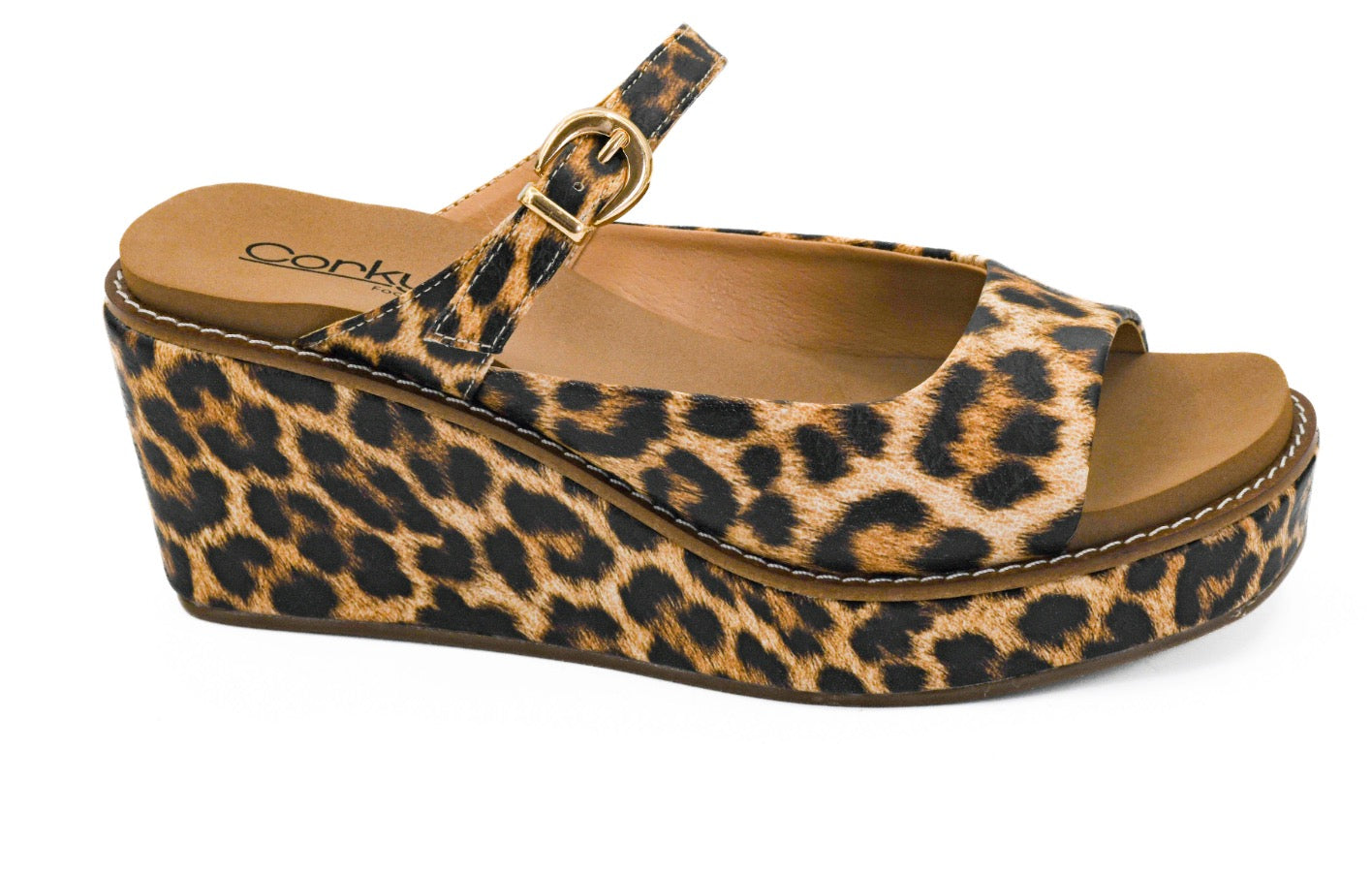 Treat Yourself Dina - Leopard Wedge
