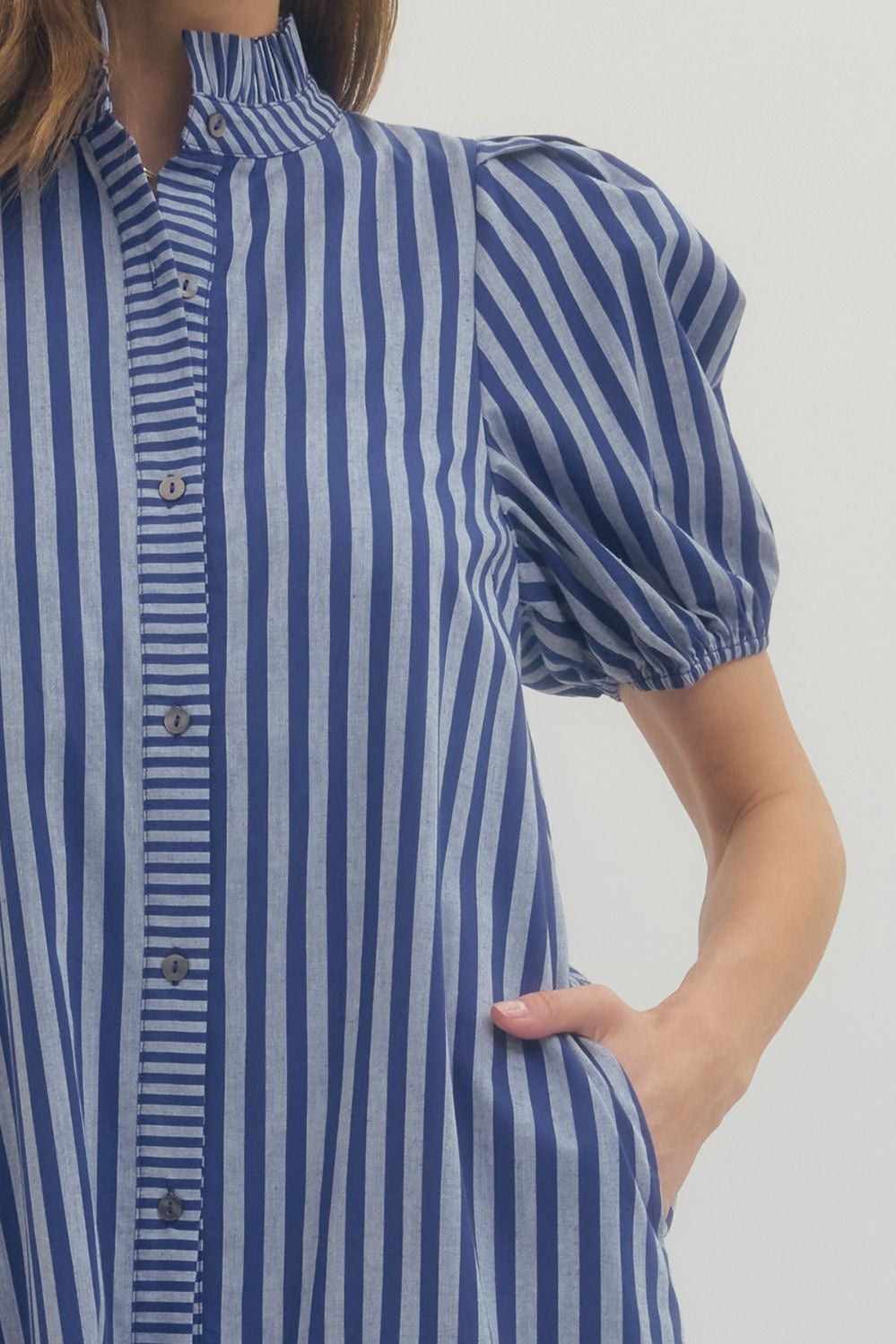 Nantucket Navy Stripe Midi Dress