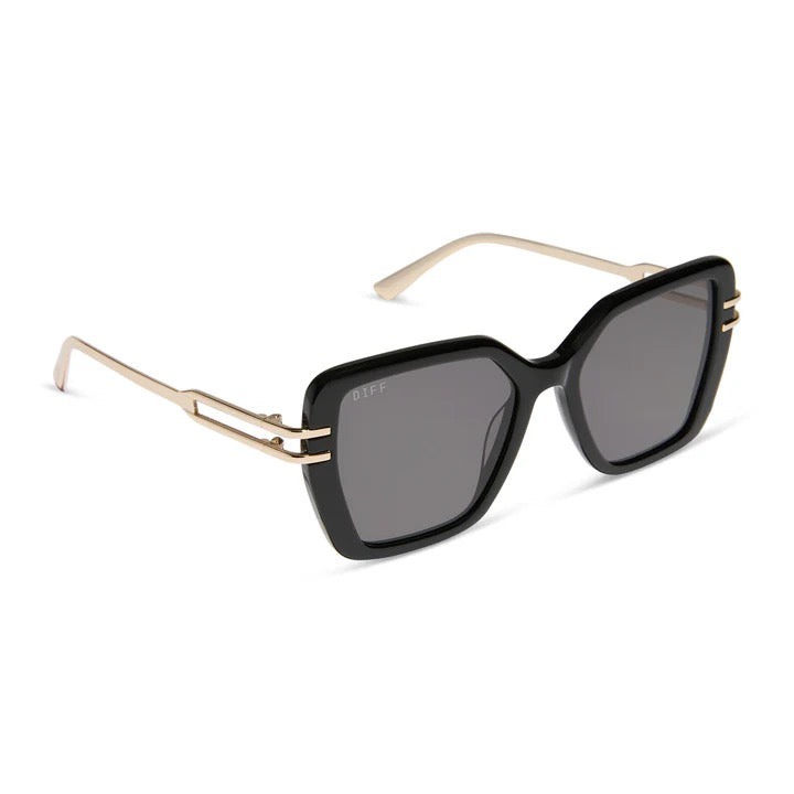 DIFF Dasha Black Grey Sunglasses