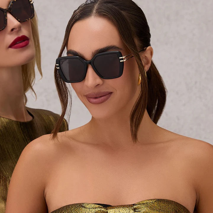 DIFF Dasha Black Grey Sunglasses