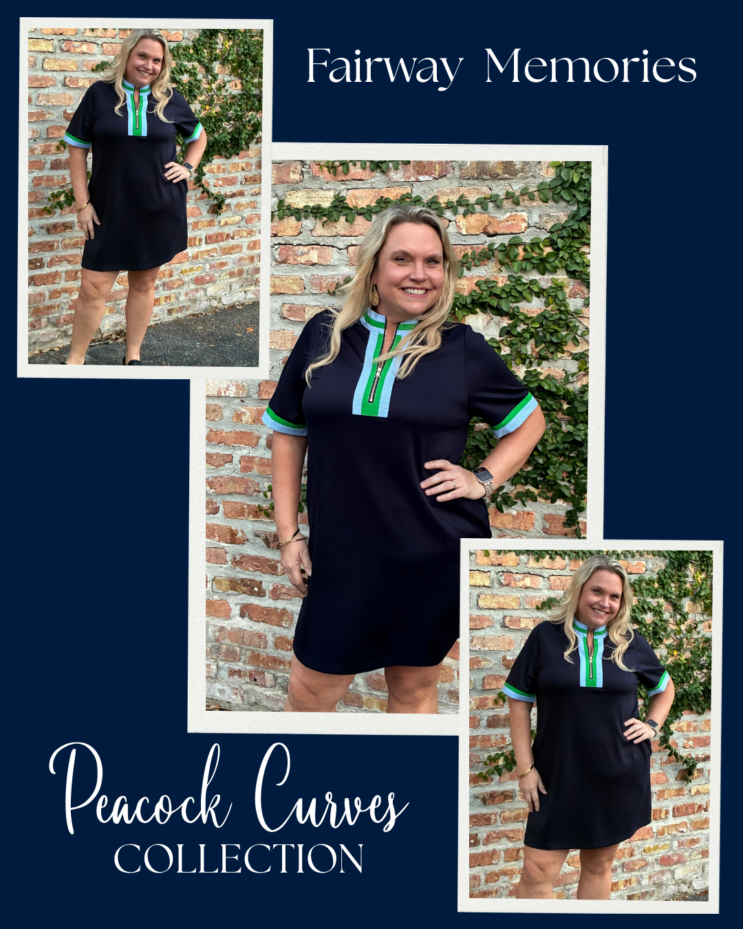 Fairway Memories Dress - Peacock Curves