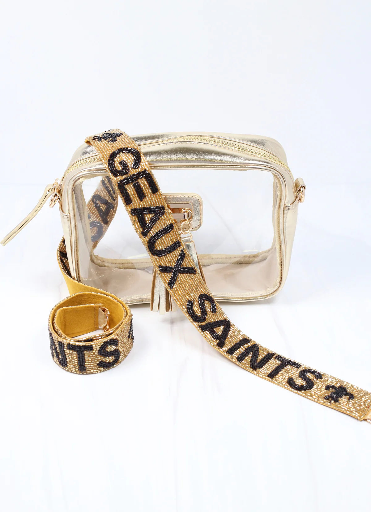 Geaux Saints Cross Body Strap