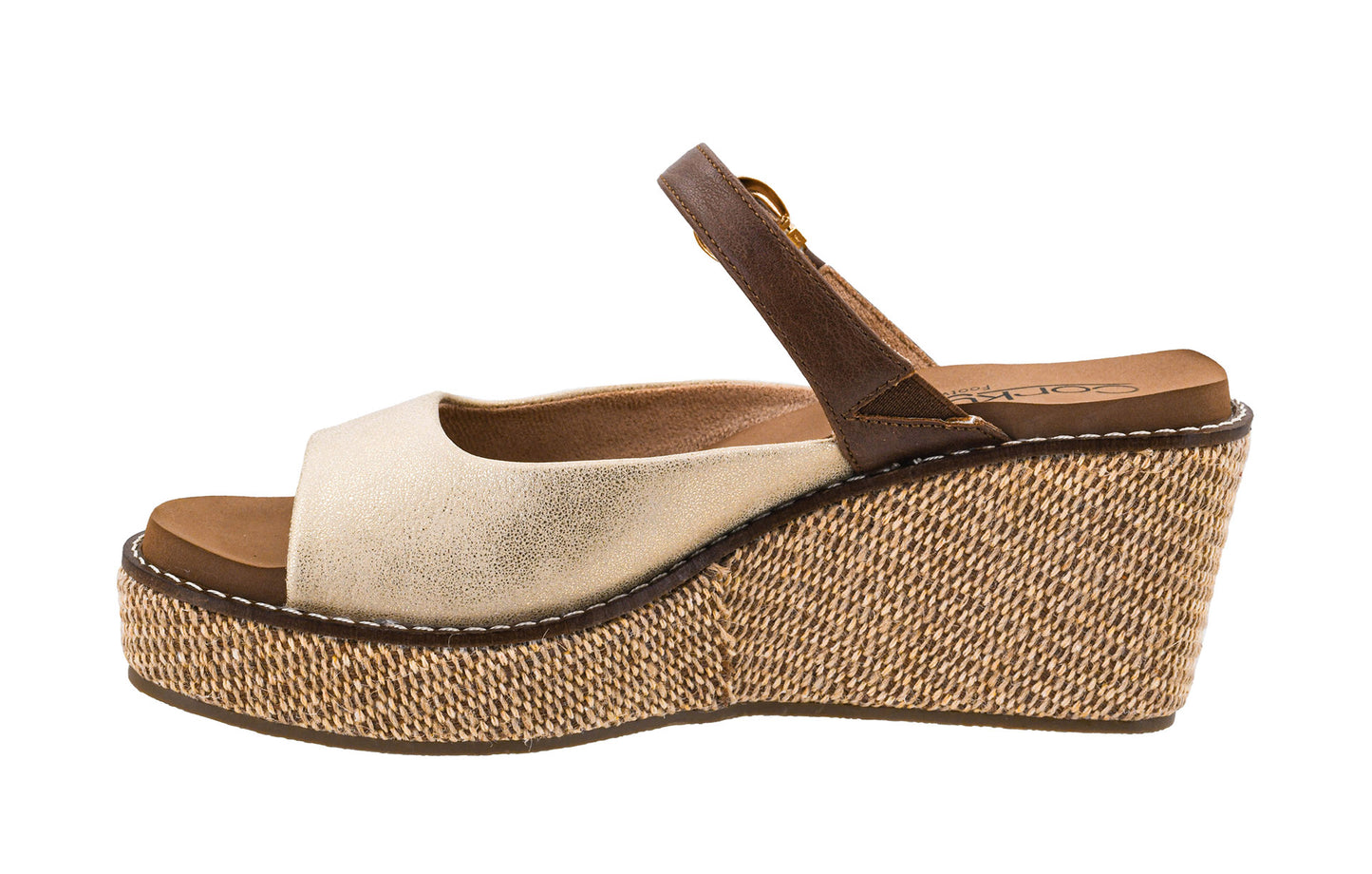 Corkys Treat Yourself Gold Combo Wedges