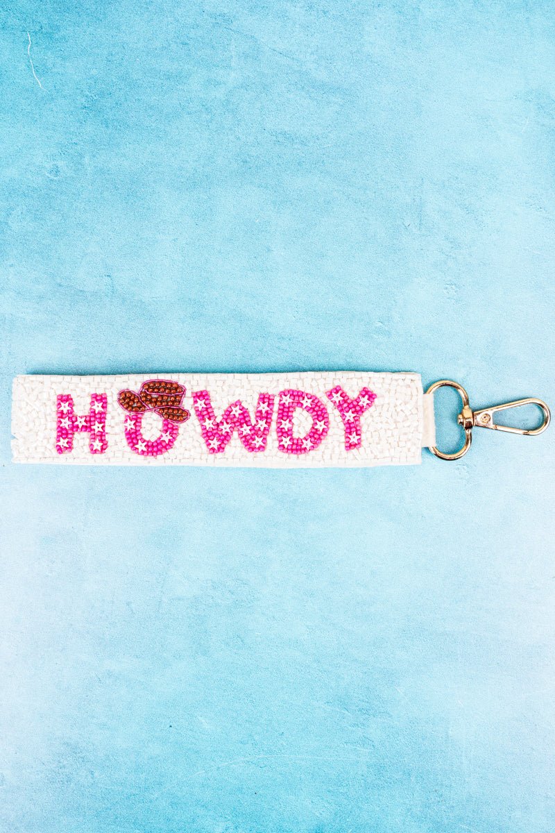 Howdy Wristlet Key Chain