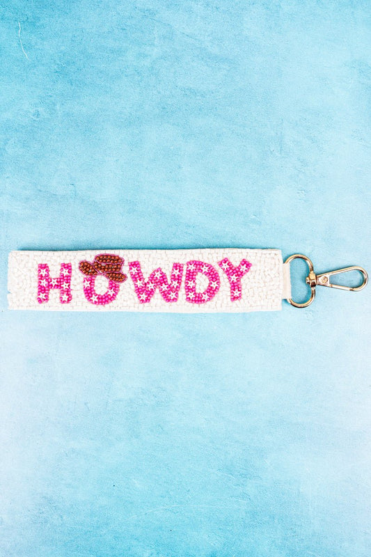 Howdy Wristlet Key Chain