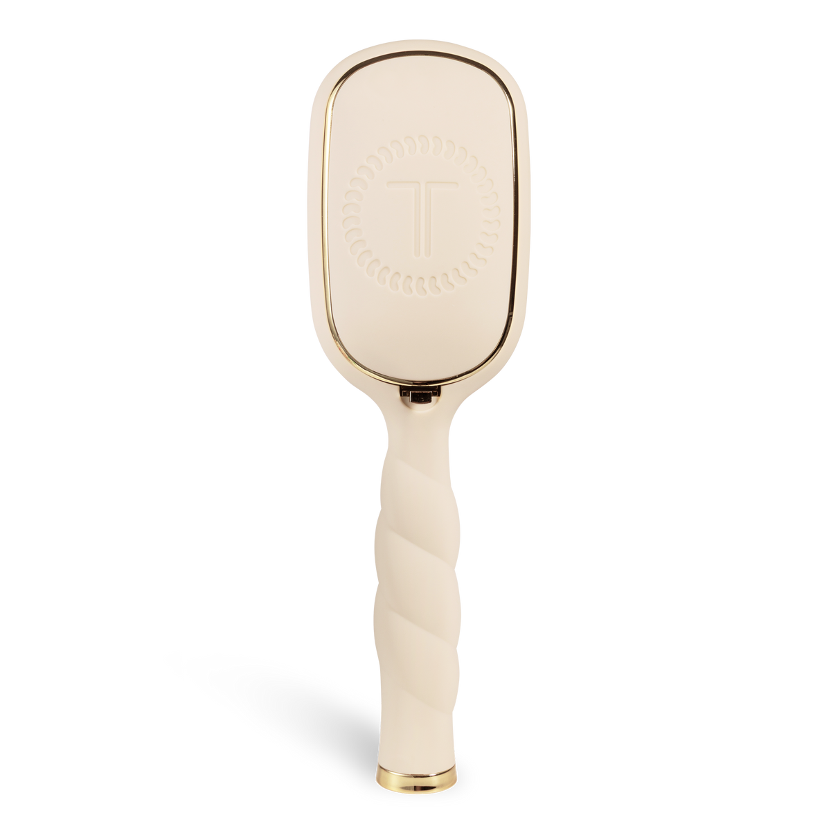 TELETIES tan detangler brush for medium hair, front view