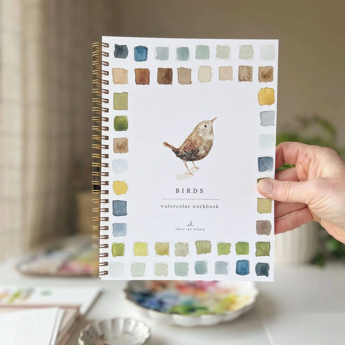 Holding the Birds watercolor workbook
