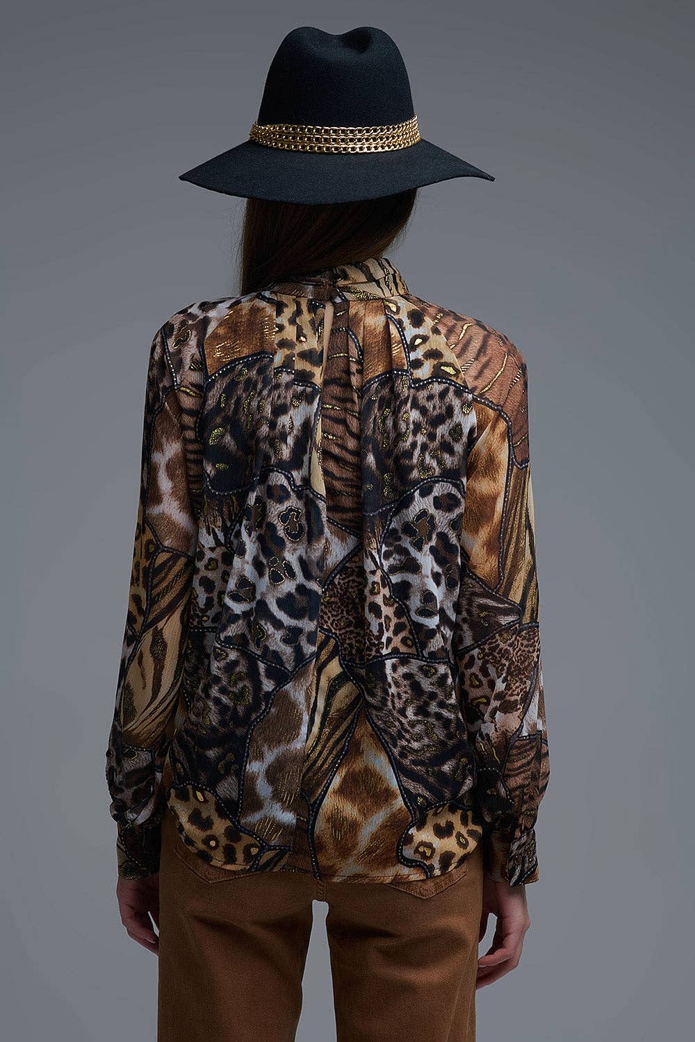 The Sasha Animal Print Chiffon Top