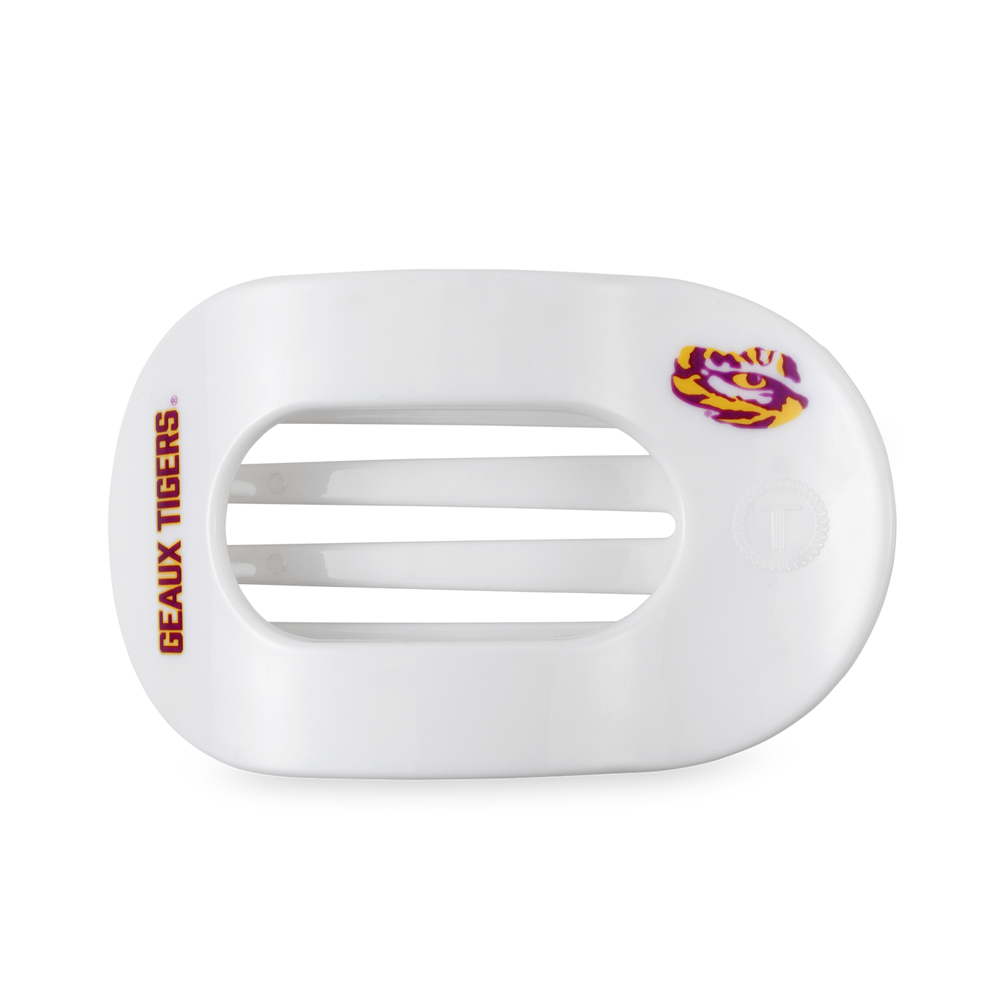 Flat Round Hair Clip | Large | Geaux Tigers!
