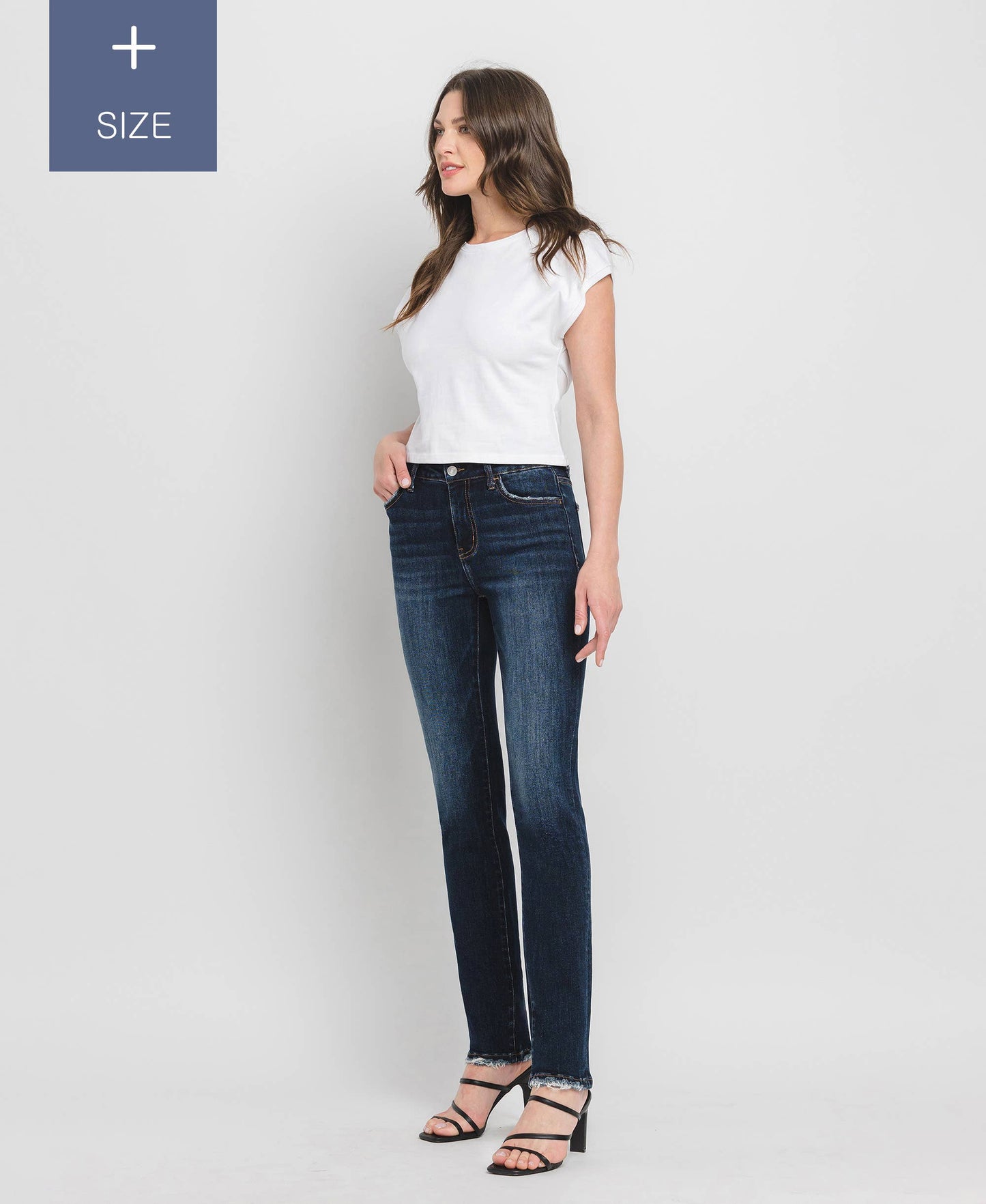 Loveret High Rise Slim Straight Jeans - Curvy