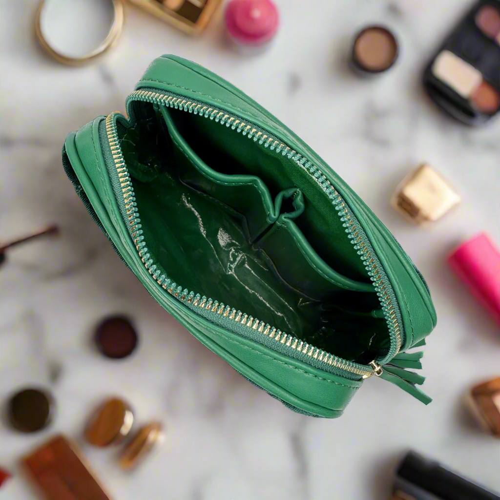 Glam Makeup Case - Emerald Velvet