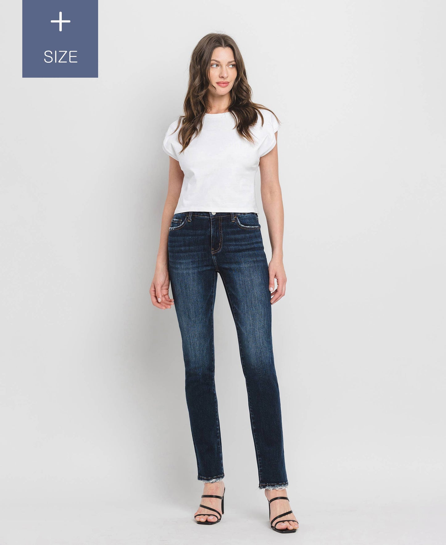 Loveret High Rise Slim Straight Jeans - Curvy