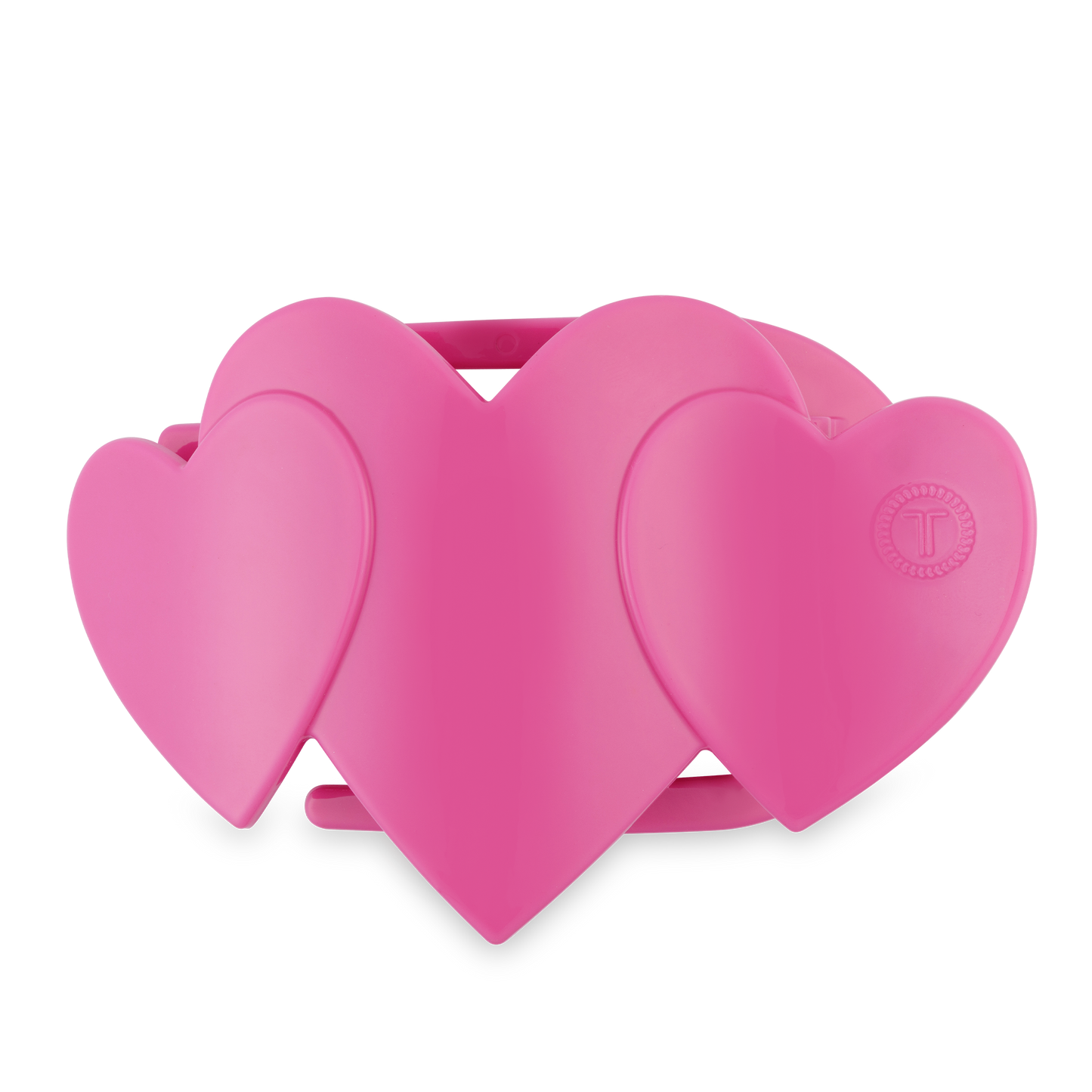 Flat Hair Clip | Large | Pink Heart to Heart