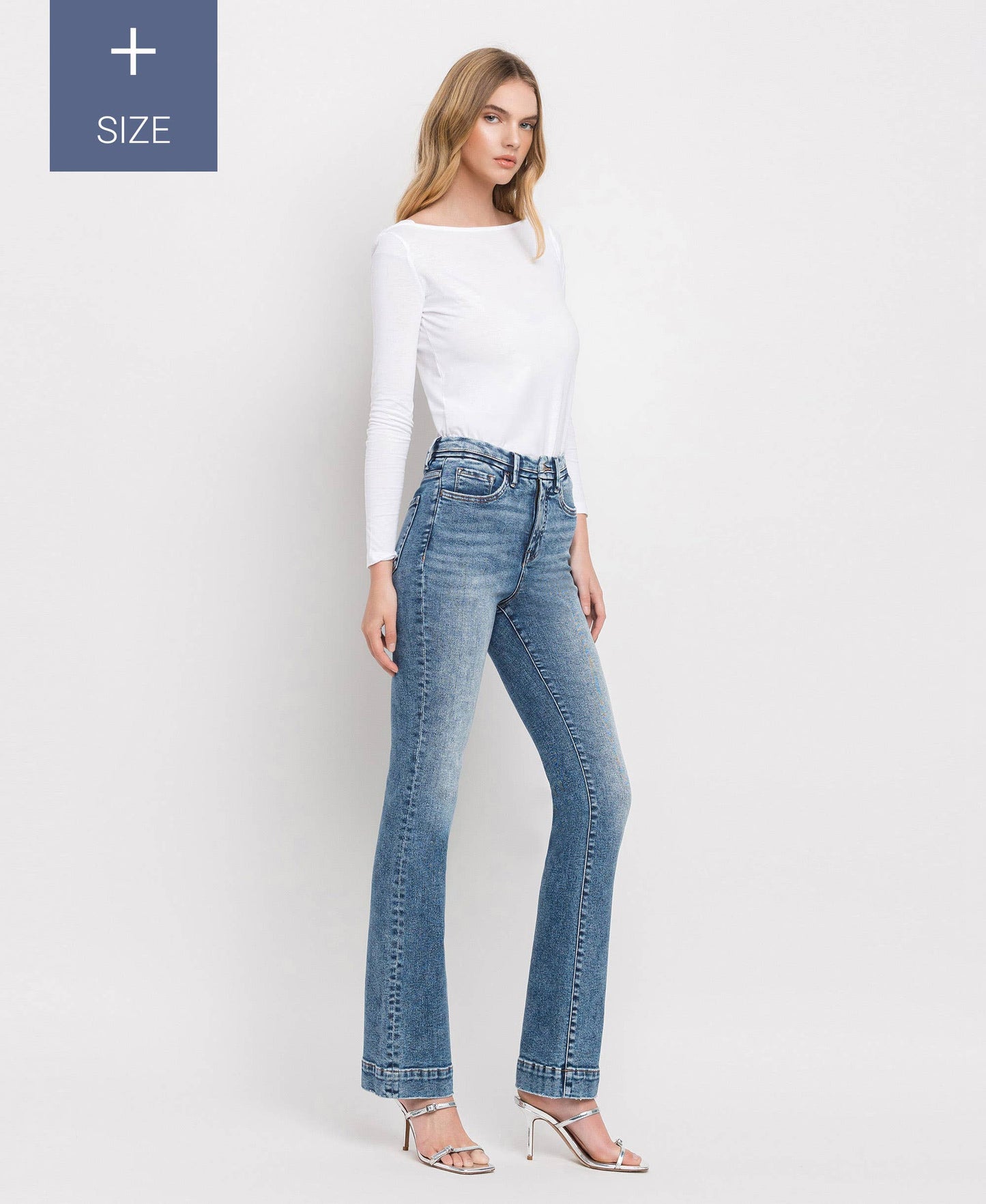 The Erica - High Rise Bootcut Jeans - Peacock Curves Collection