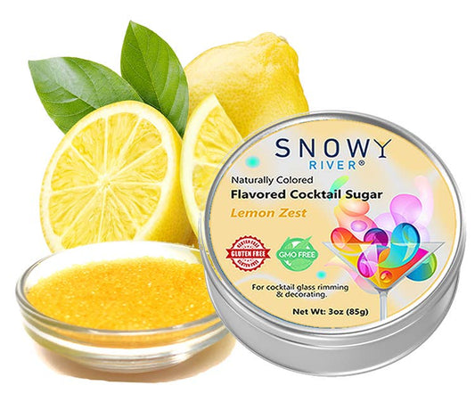 Snowy River Lemon Flavored Cocktail Sugar (1x3oz)