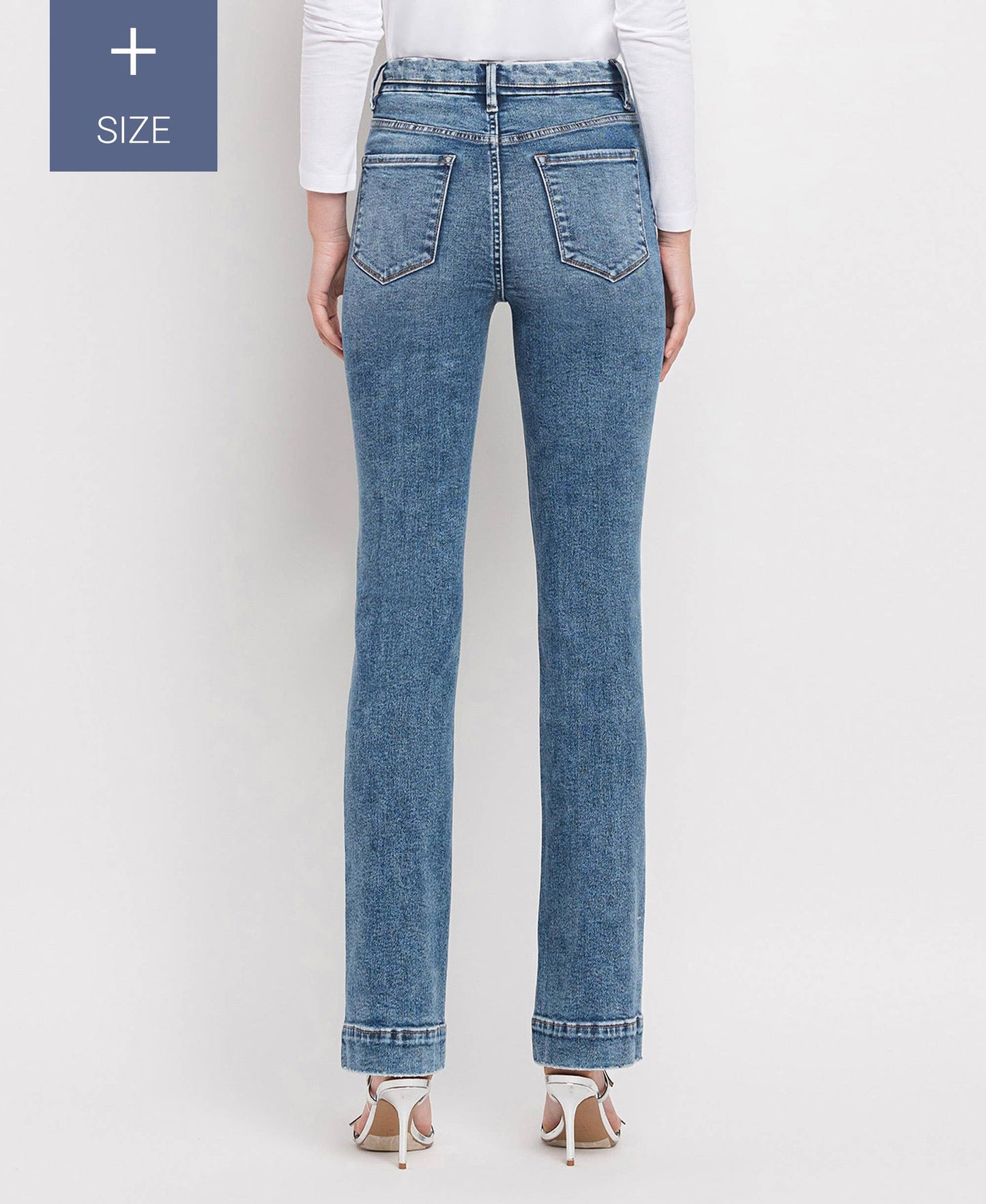 The Erica - High Rise Bootcut Jeans - Peacock Curves Collection
