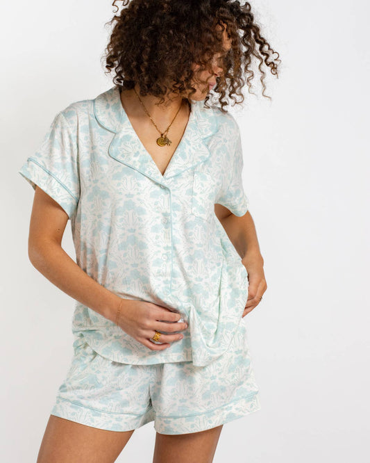 Royal Turnbridge Short Sleeve Sleep Set w shorts