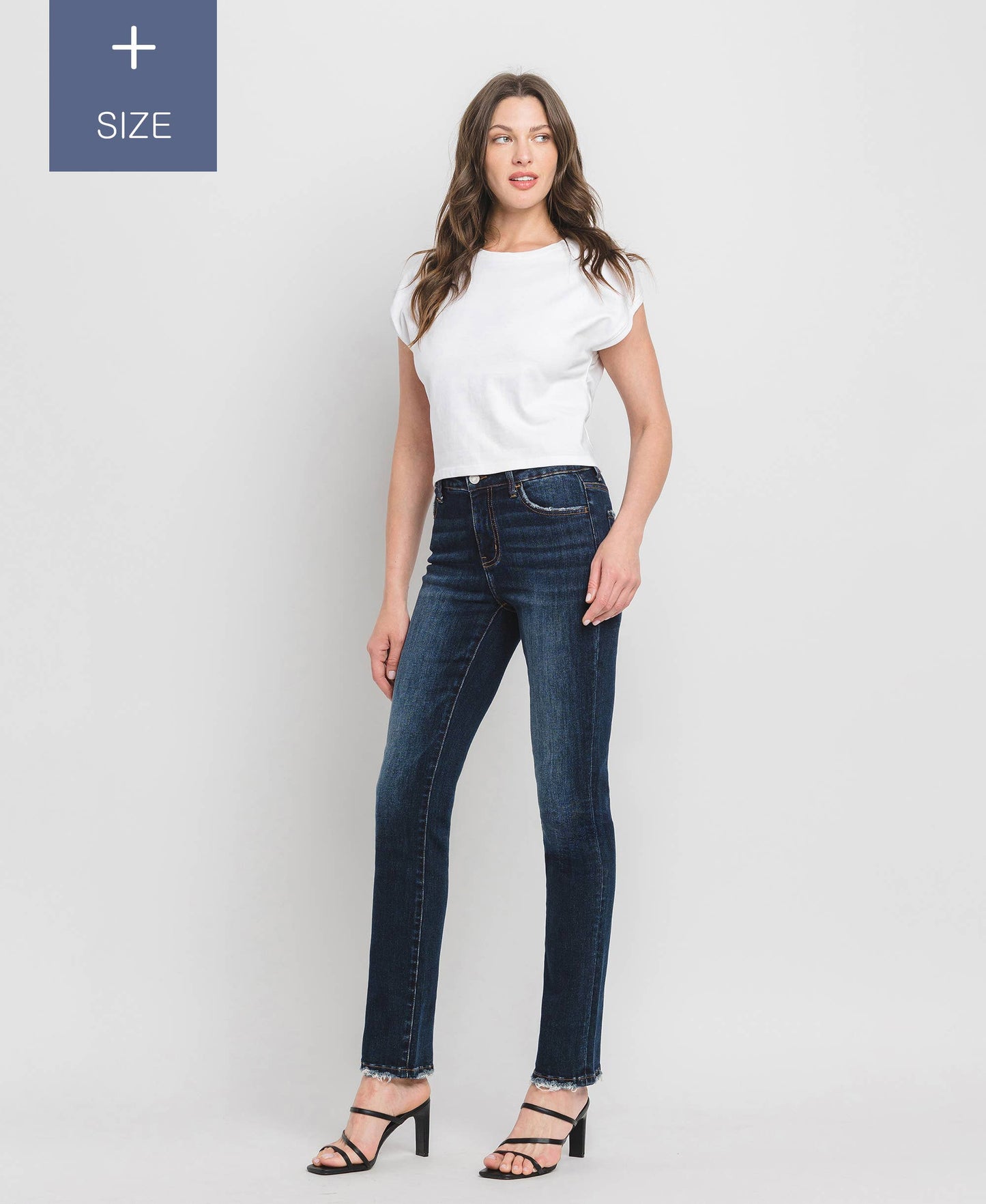 Loveret High Rise Slim Straight Jeans - Curvy
