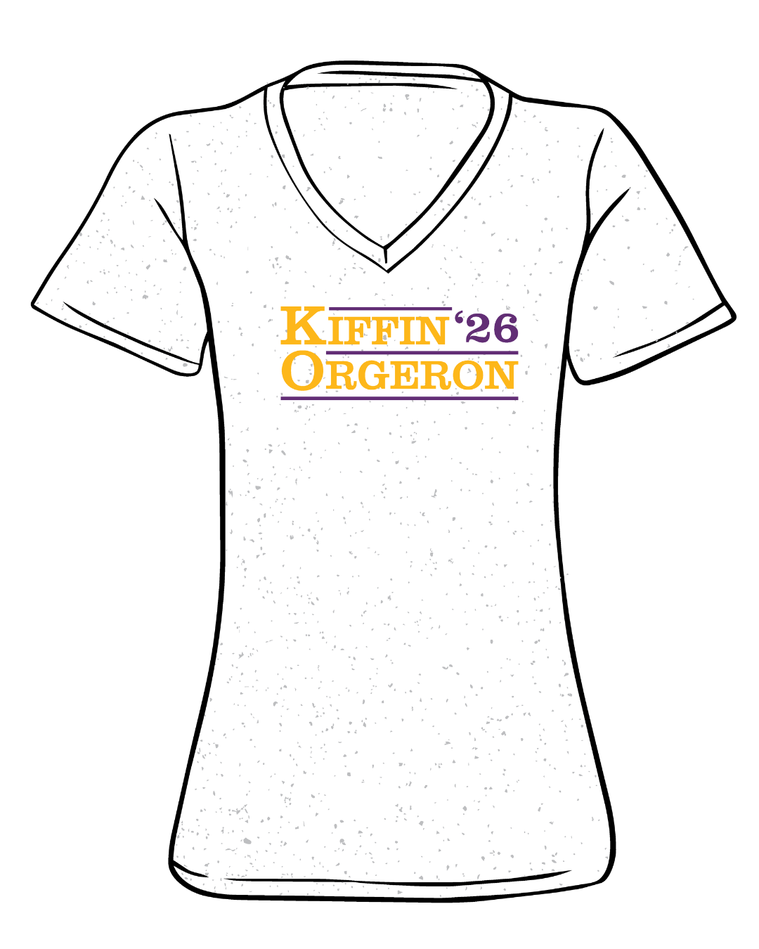 Kiffin Orgeron 26' Campaign V-Neck T-Shirt