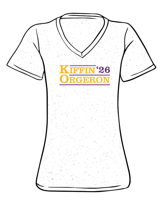 Kiffin Orgeron 26' Campaign V-Neck T-Shirt