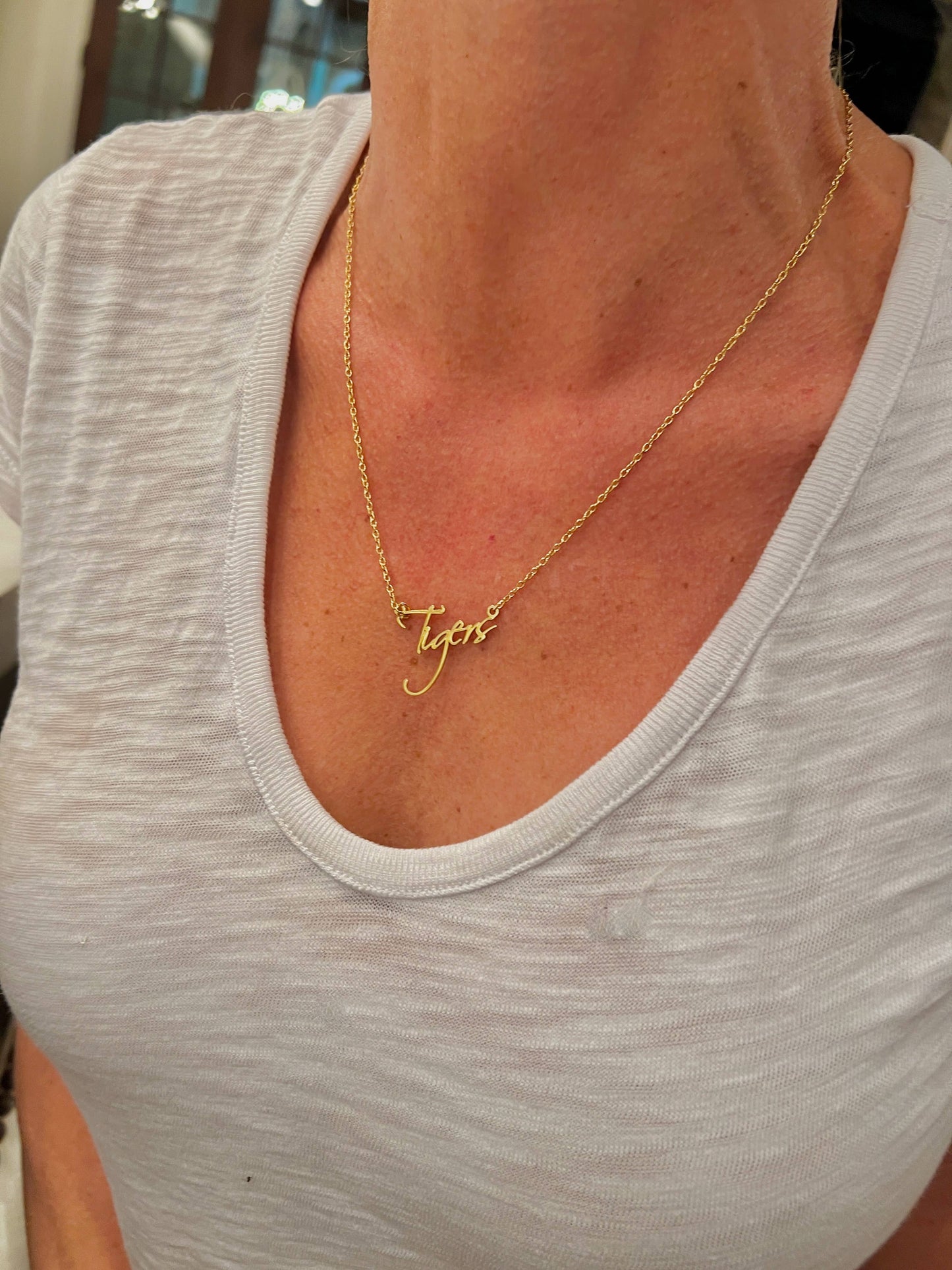 Tigers Name Necklace