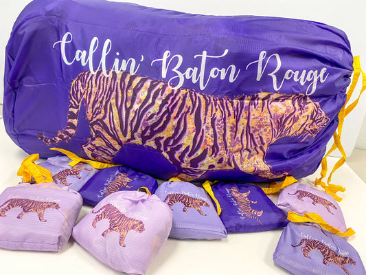 Lilac Callin' Baton Rouge Laundry Bags