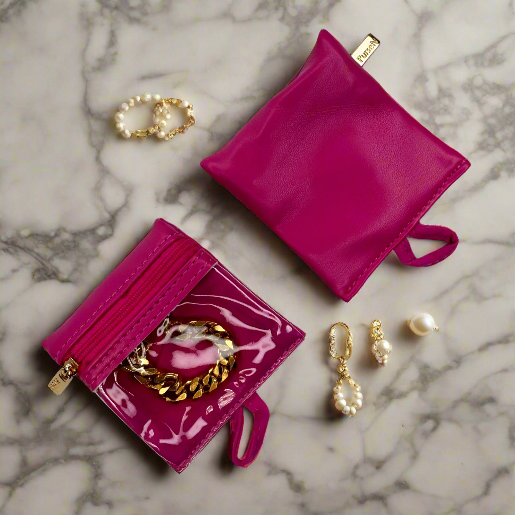 Ultra Jewelry Case - Fuchsia Velvet