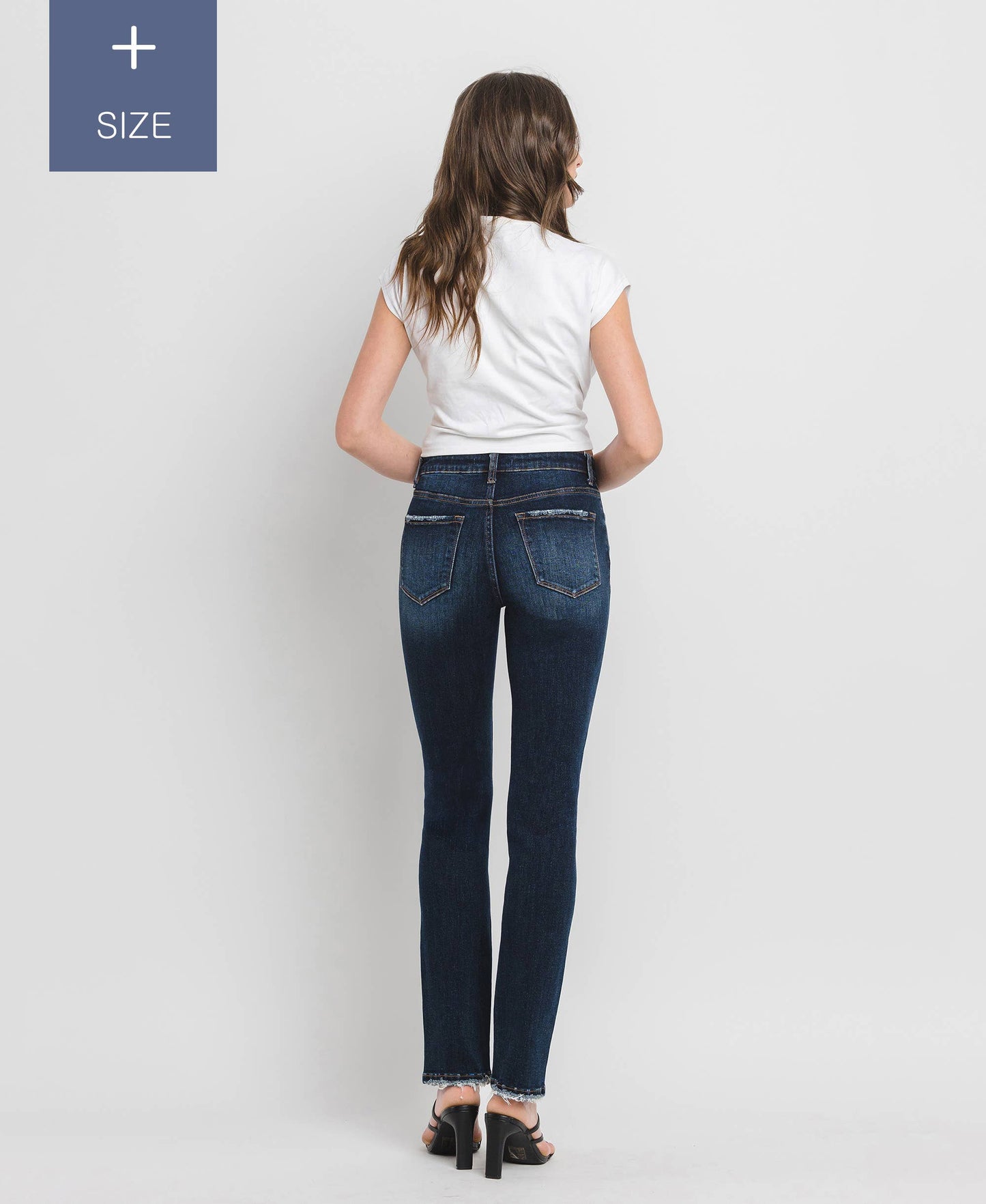 Loveret High Rise Slim Straight Jeans - Curvy