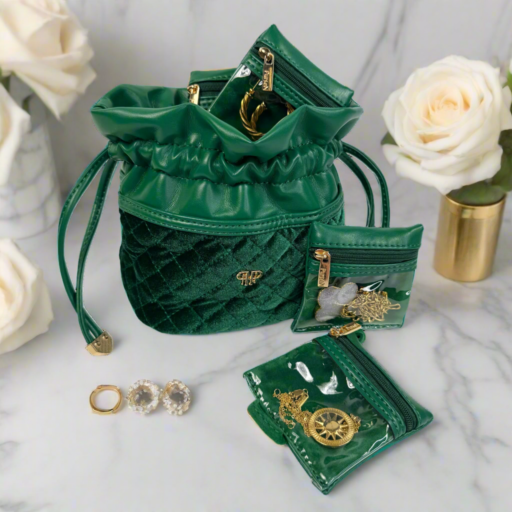 Ultra Jewelry Case - Emerald Velvet