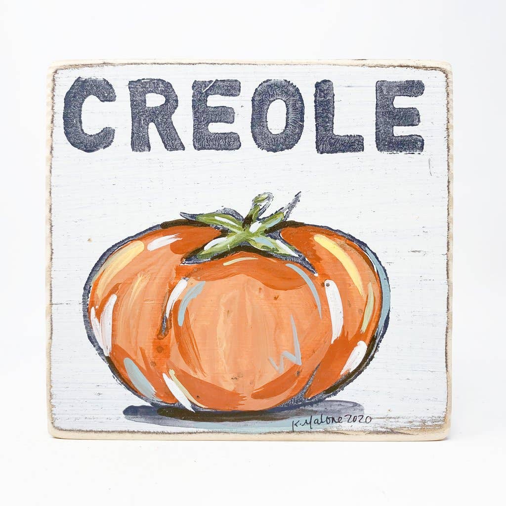 Square Wood Signs - Fun Decorative Wall Decor: Beignet