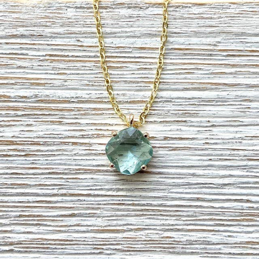 Aquamarine Crystal necklace