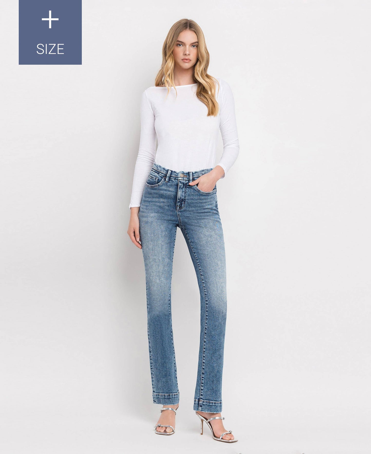 The Erica - High Rise Bootcut Jeans - Peacock Curves Collection