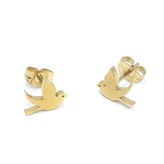 Dove Gold Studs