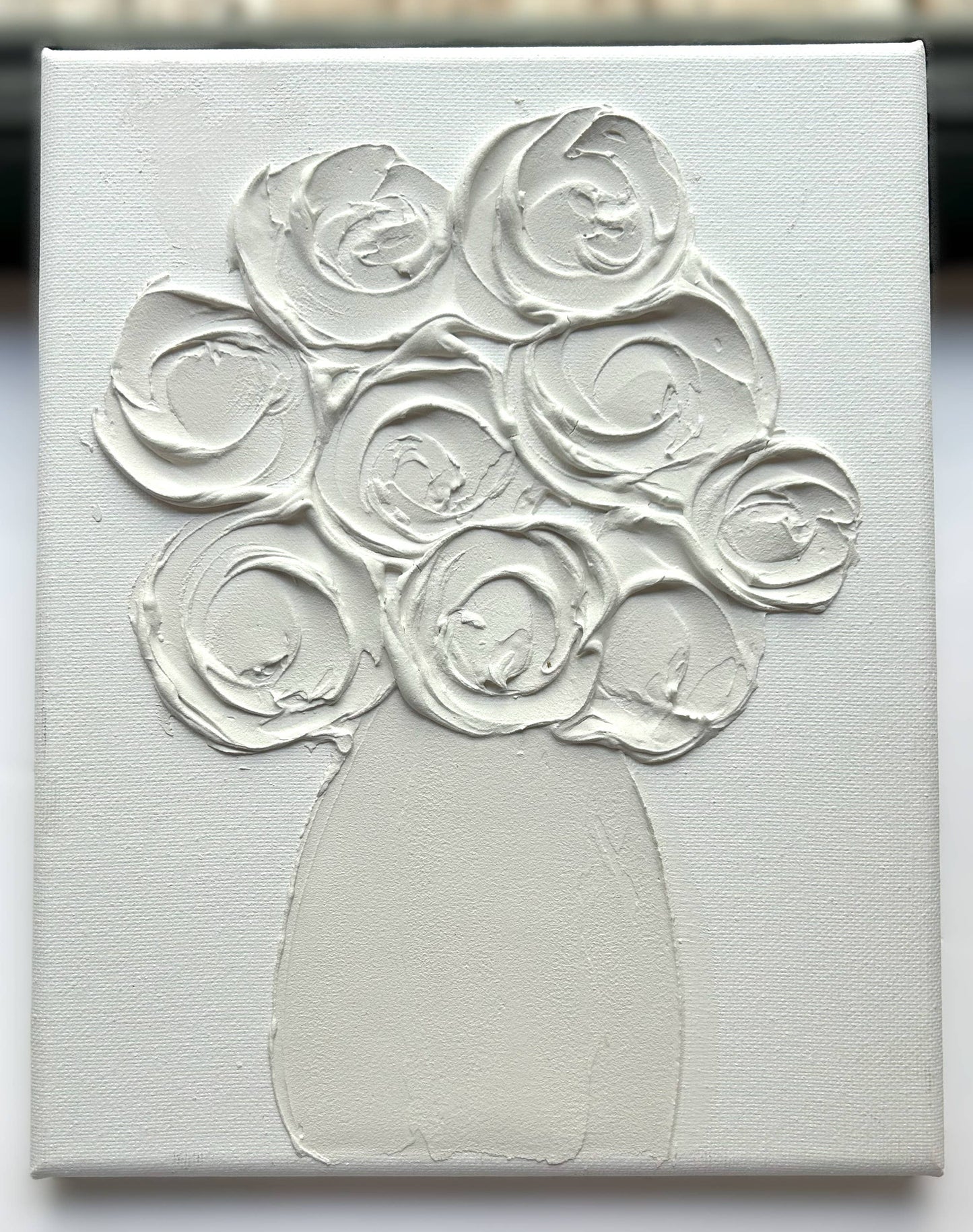 Paint Your Own Canvas 8x10 flowers in vase | still life