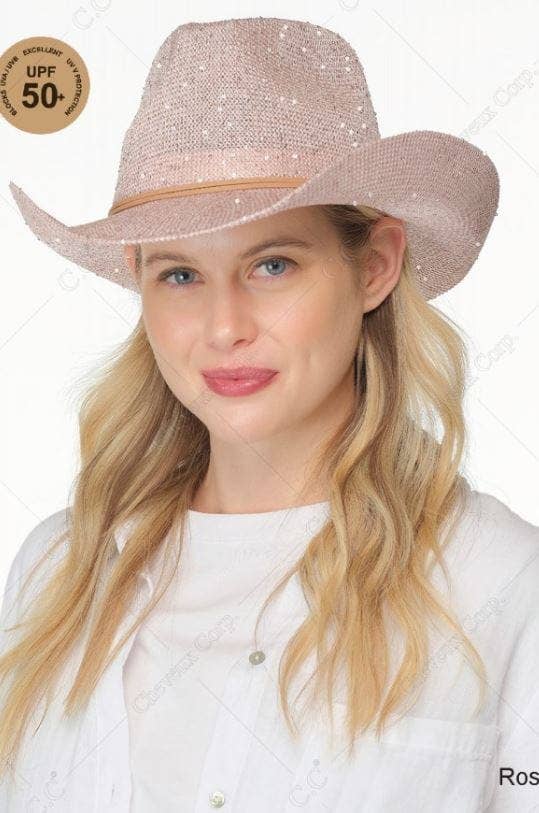 The Dolly Sequin Detail Cowboy Hat