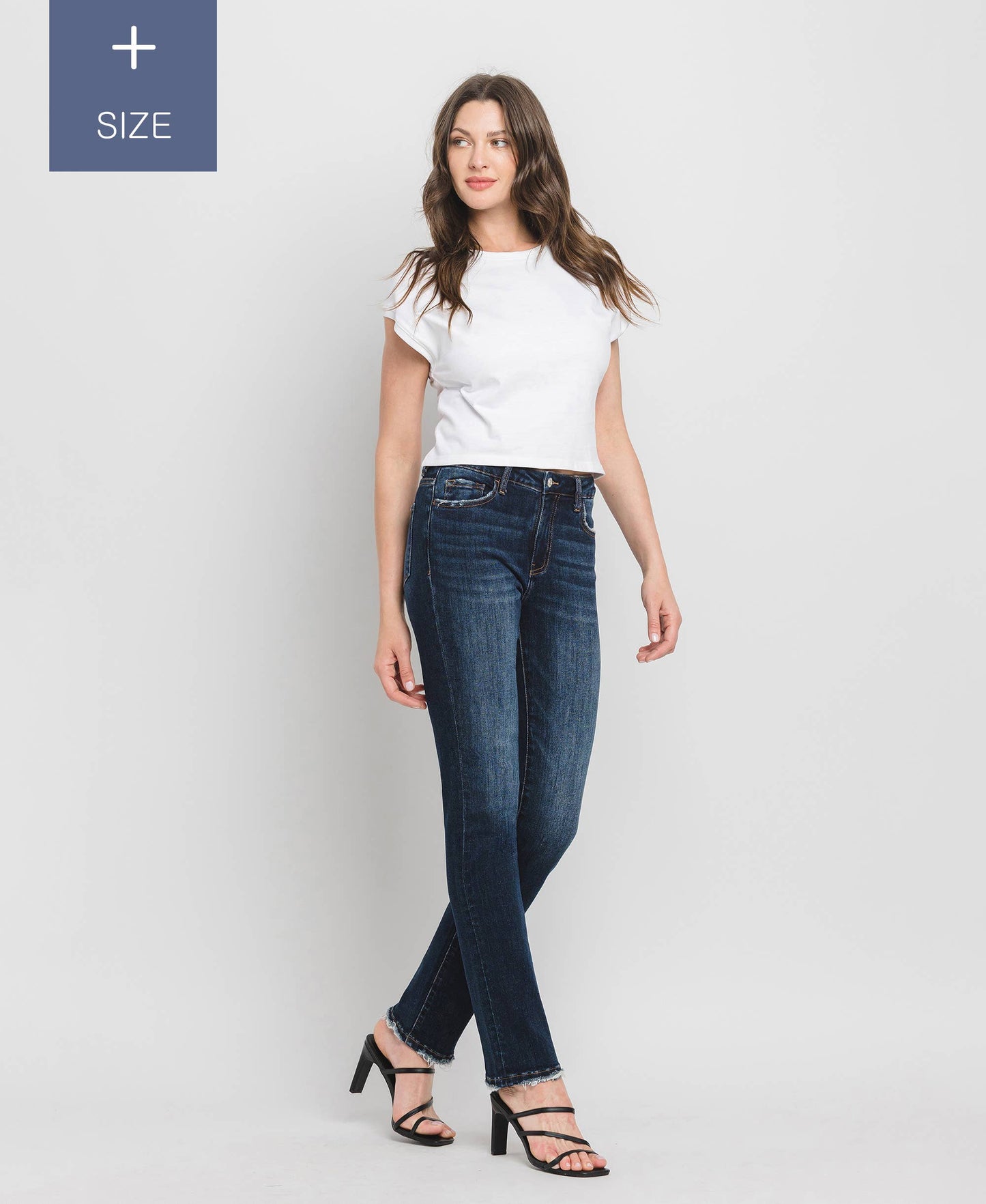Loveret High Rise Slim Straight Jeans - Curvy