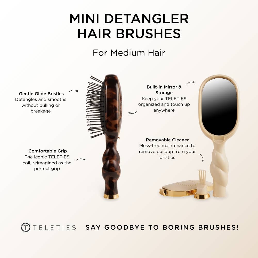TELETIES mini detangler graphic