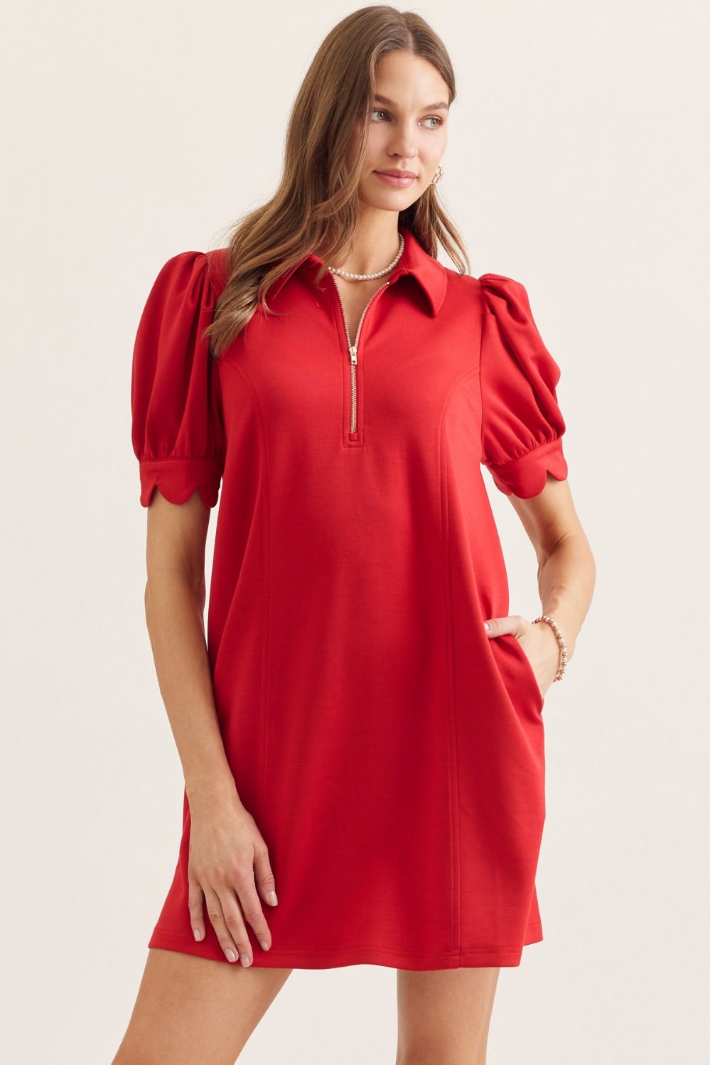 The Crimson Charm Dress
