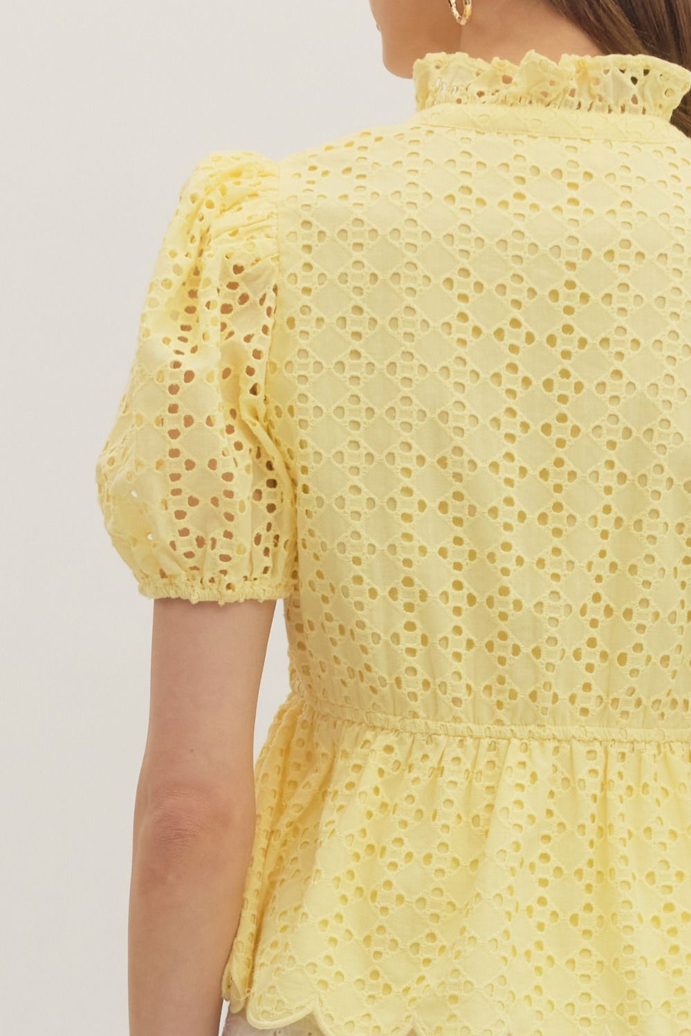 Lemoncello Eyelet Top