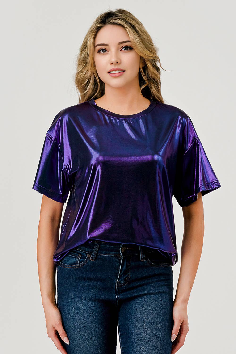 Purple Metallic Shimmer T-Shirt