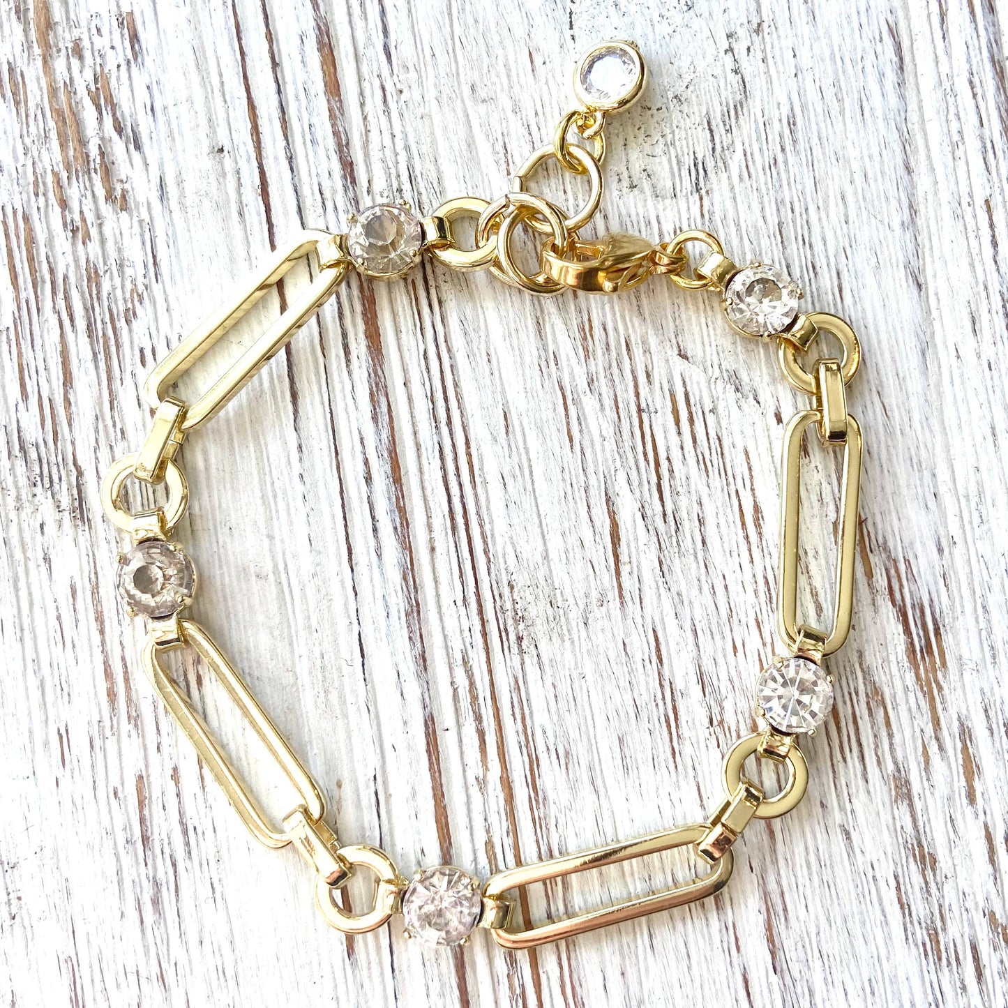 Paperclip chain bracelet