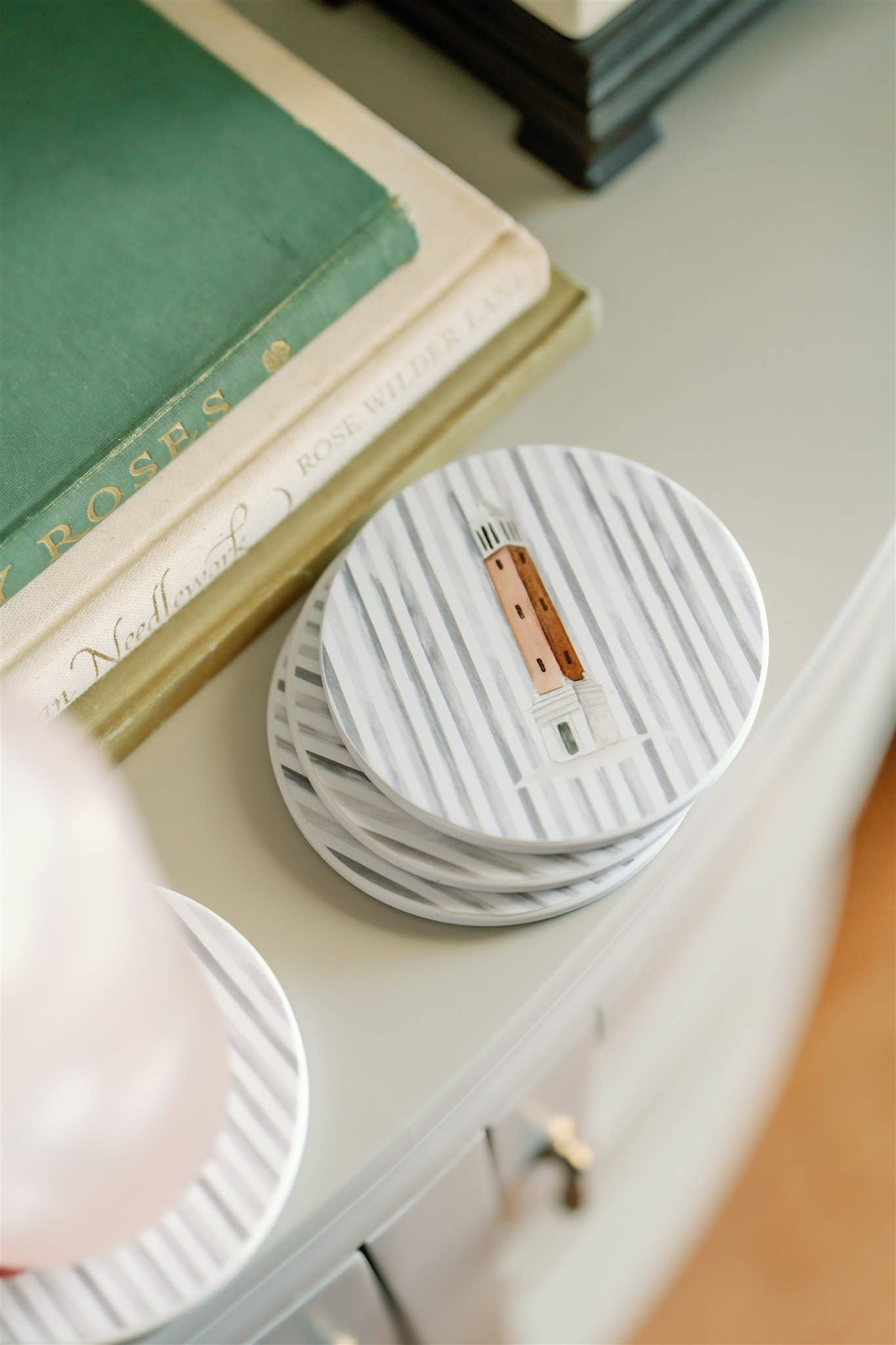 Alabama Striped Ceramic Coasters