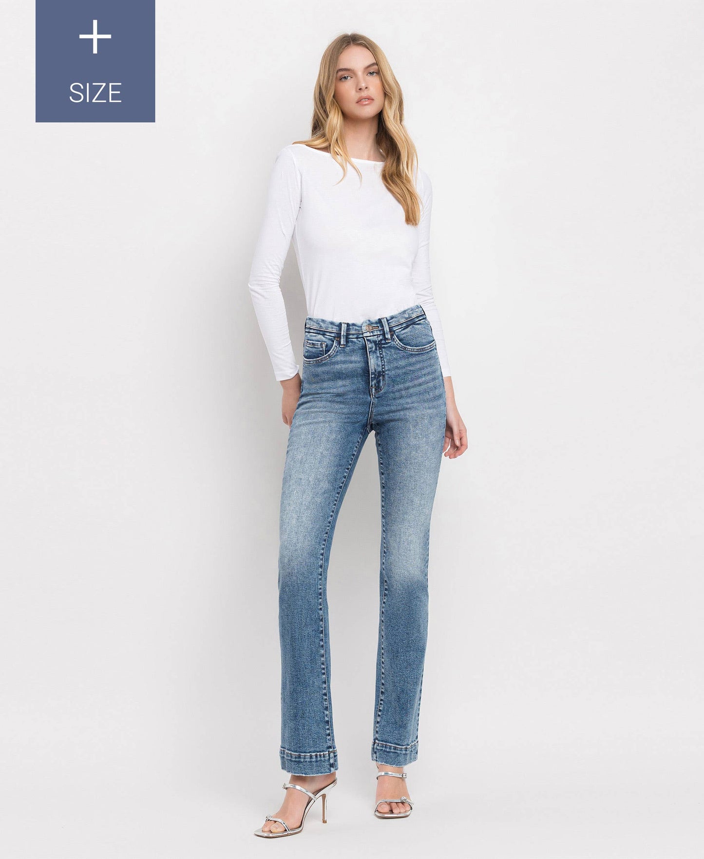 The Erica - High Rise Bootcut Jeans - Peacock Curves Collection
