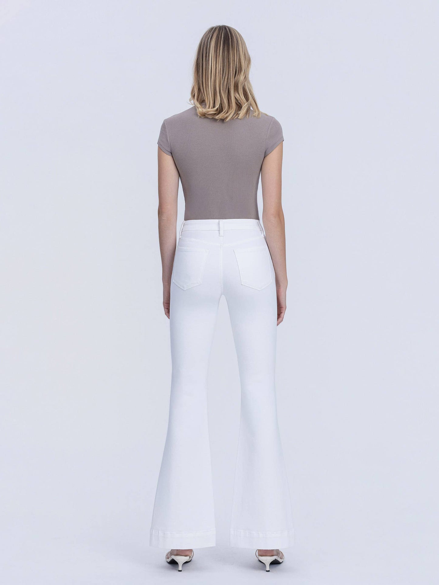 White Lovervet White Flare Jeans