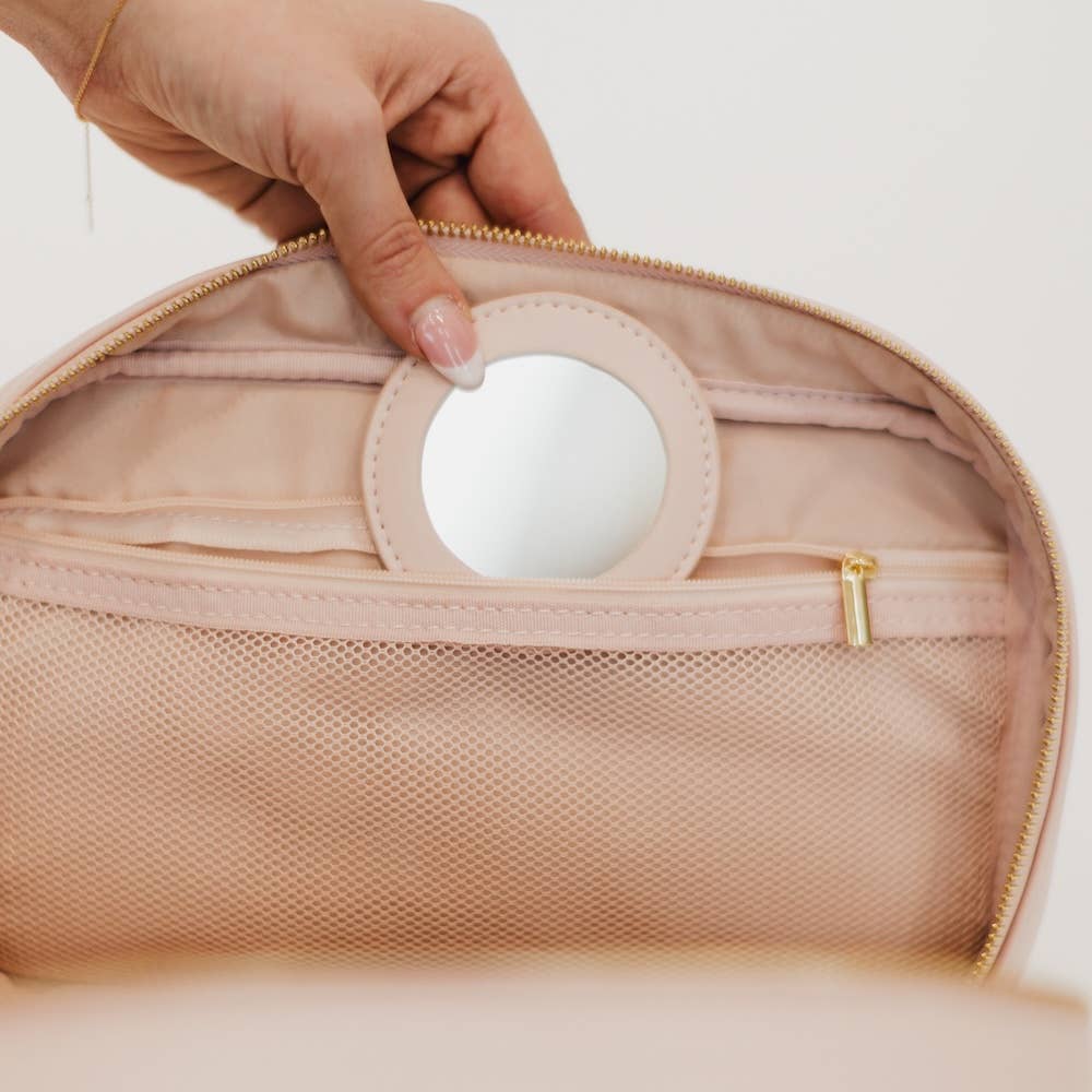 Blush Madelyn Bow Makeup Bag: