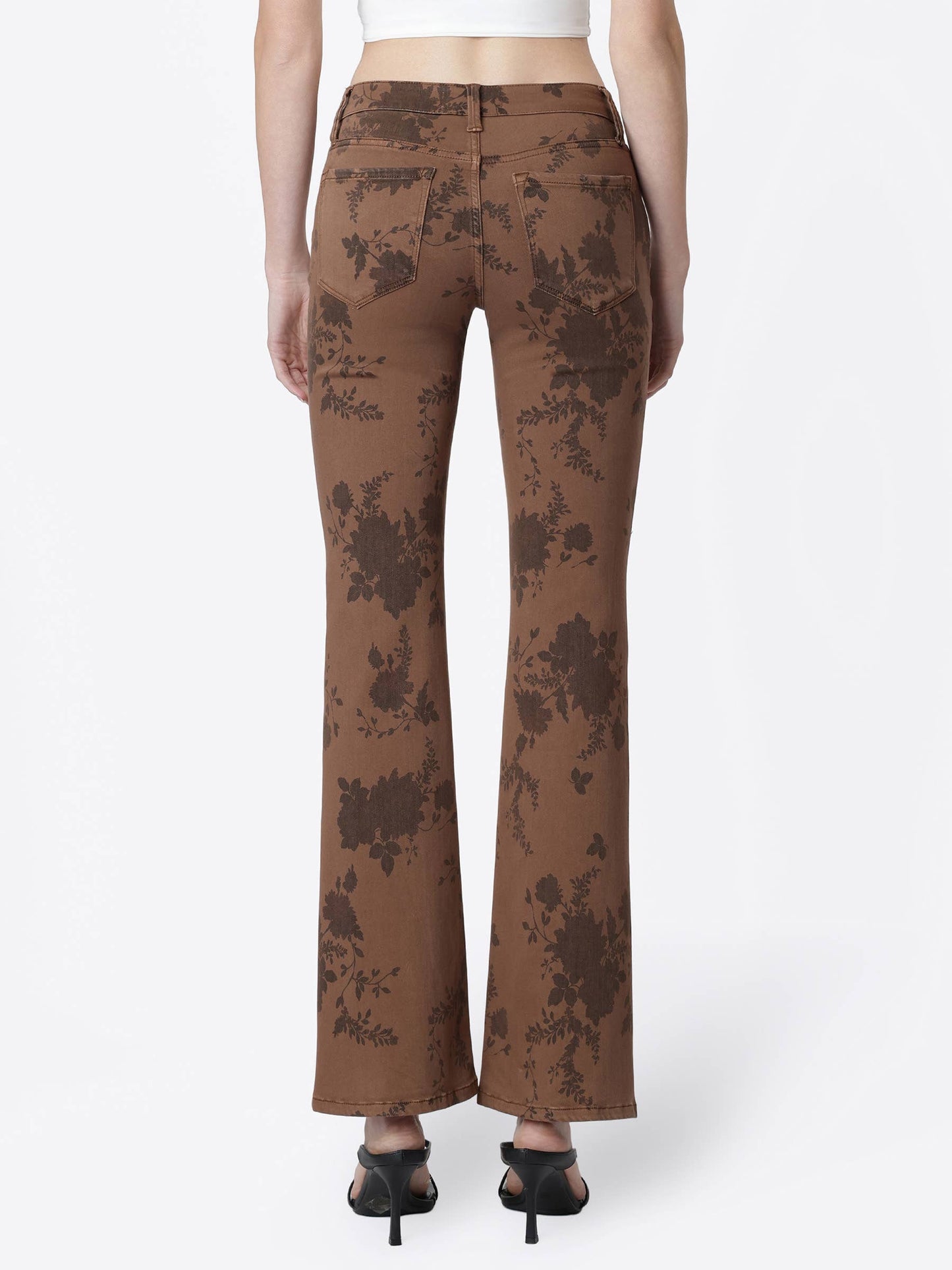 Vintage Bloom Floral Bootcut Jeans