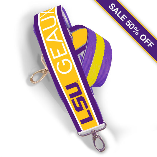 Official LSU Patterned Shoulder Strap - Sale 50% Off
