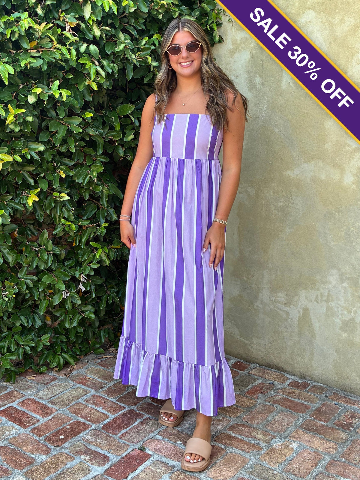 Tigerland Striped Maxi Dress - Sale 30% Off